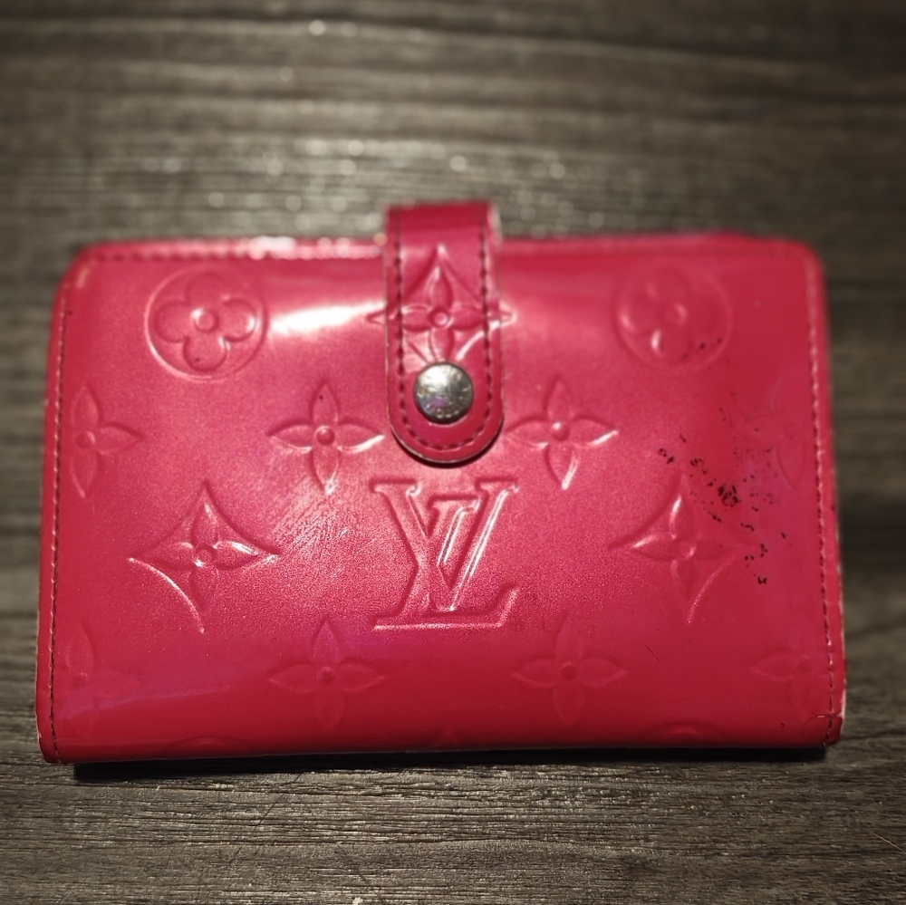 Louis Vuitton Vernis French Purse Wallet Rose Pop